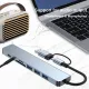 8 Port  USB 3.0 HUB USB C HUB Dock Station OTG Adapter 5Gpbs High Speed USB 3.0 2.0 Splitter 3.5 Audio for Macbook Pro Air. 