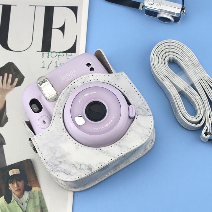 Marble%20PU%20Leather%20Bag%20For%20FUJIFILM%20instax%20mini%2011%20/%209%20/%208%20Camera%20Full%20Body%20Protective%20Shell%20Case%20with%20Strap%20-%20Image%203