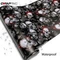 Car Sticker Skull Cartoon Printed Adhesive Vinyl for Car Body Film Camo Motorcycle Modification Films Wrap Vinyl Car Accessories.