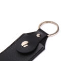 1pc PU Leather Bag Cases for USB Flash Drive Keyring Storage Bags for U Disk Hasp Protective Cover Bag Keychain Holder 10*4cm.