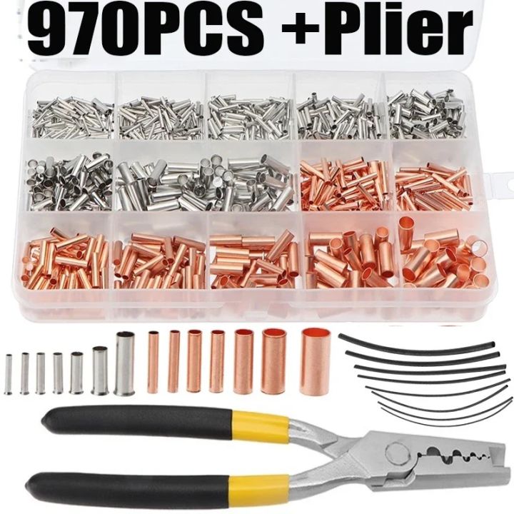970%20Copper%20Tube%20Terminal%20Cable%20Lug%20Bootlace%20Ferrule%20Kit%20with%20Heat%20Shrink%20Tube%20Crimping%20Plier%20Copper%20Connecting%20Pipe%20Wire%20Joint%20-%20Image%204