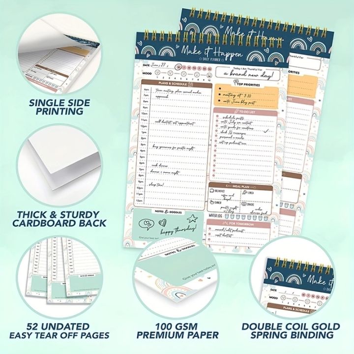 52%20Daily%20Planner%20Sheets%206.5x10in%20Spring-Bound%20Notepad%20Planner%20Weekly%20Planner%20&%20Notebook%20&%20Schedule%20Organizer%20Stationery%20products%20-%20Image%202