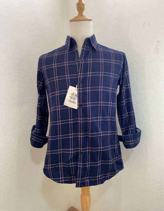 Tipikka Multicolour Line Pattern Full Sleeve Checkered Flannel Shirt For Men