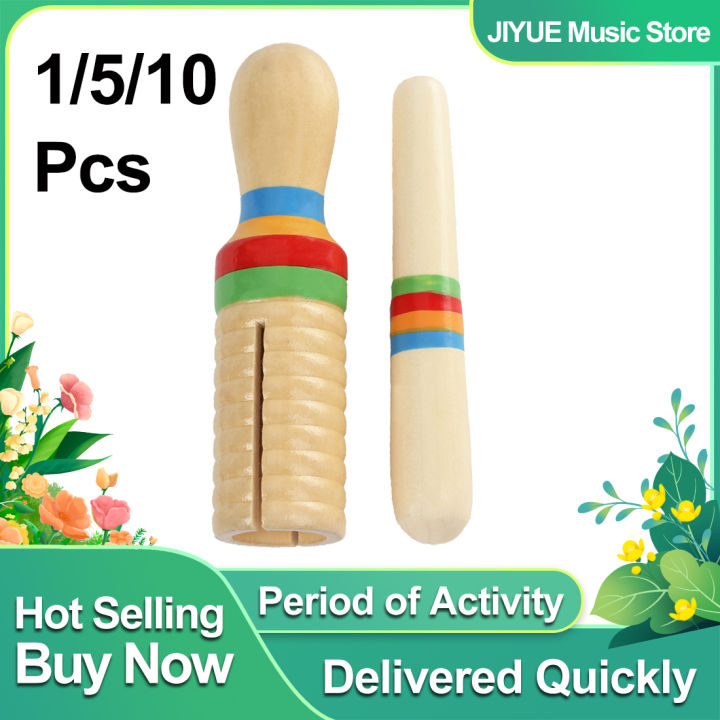Sound Ringong Instrument IRIN 5/10 Pcs Orff Single Ringing Drum Percussion Instruments Wooden ...