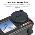 Silicone Protective Cover for Action 5 Pro/Action 4/3 Camera Accessories Full Protector Case with Lanyard Scratch-proof Cap.