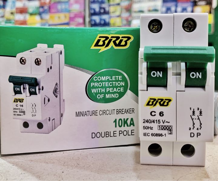 BRB C10 Miniature Circuit Breaker 2P-C-10A