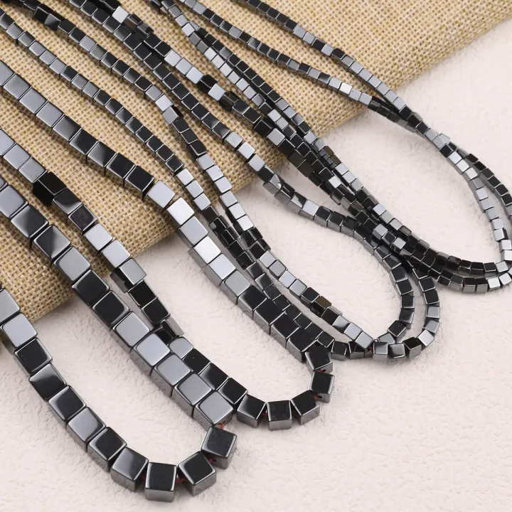Black%20Square%20Natural%20Hematite%20Stone%20Beads%202/3/4/6/8/10mm%20Loose%20Spacer%20Beads%20For%20Jewelry%20Making%20Diy%20Bracelets%20Necklaces%20Supplies%20-%20Image%204
