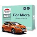 Canbus LED Interior Light Bulb Kit For Nissan Micra K11 K12 K13 K14 II III IV V 1993-2019 2020 2021 Car Accessories Indoor Lamp. 