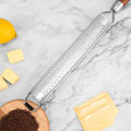 Leeseph Cheese Grater Wooden Handle, Stainless Steel Vegetable Grater Multi-purpose Kitchen Food Shredder for Chocolate Butter. 