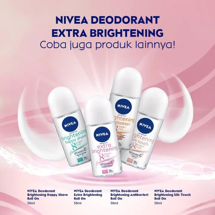 Nivea%20Extra%20Whitening/Bright%20Pore%20Minimizer%20Antiperspirant%20Deodorant%20Roll-On%2050Ml%20-%20Image%207