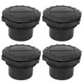 4PCS Dashboard Air Conditioning Outlet Deflector 60mm Hole Universal Knob Style Black for RVs Buses Yachts Round AC Deflector. 