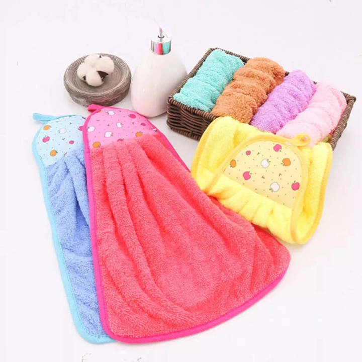 Hanging Kitchen Towel Small Soft Dish Towel Cloth for Kitchen ...