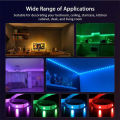 WIFI RGB LED Strip Light 5050 Bluetooth APP Control Led Flexible Diode Decoration For Festival Party TV Desk Bedroom. 