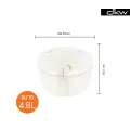 DKW Ho-1031/3 sets ear food storage box vacuum lid lock (3/3 sizes pack) (3 colors available) microwave heating food box food storage rice box. 
