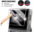For R36 Ultra game console storage bag EVA hard shell anti pressure waterproof bag anti scratch screen protector silicone case. 