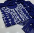 Pure GTM Lawn Hand made embroidery Shirt & Trouser with matching embriodry shafon dupata 3 pc beautifull suit. 
