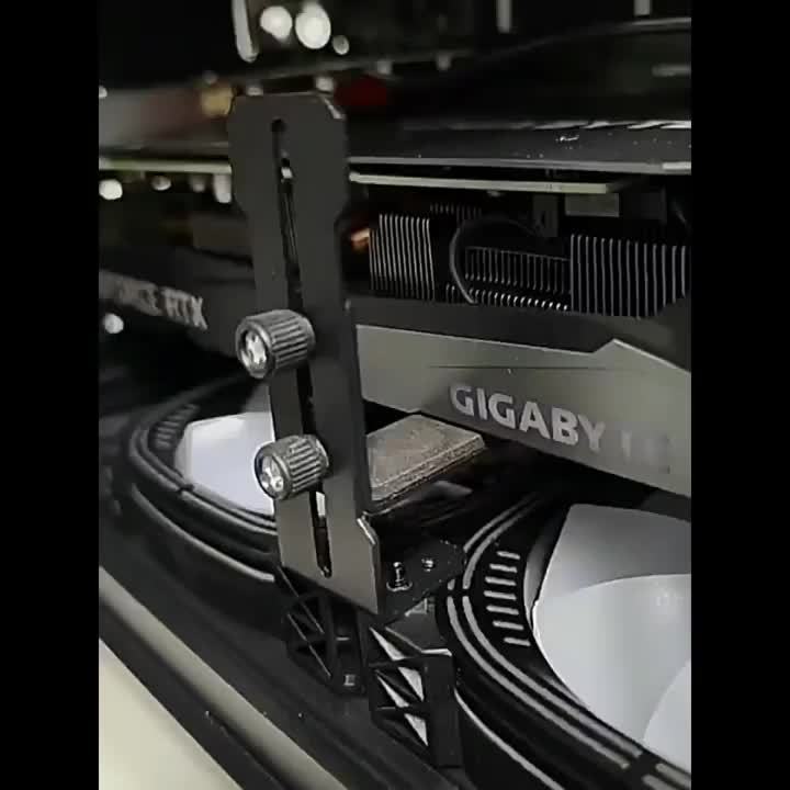 Computer Graphics Card Holder Chassis Fan Support Fixed Metal Bracket 6-96mm Adjustable GPU Holder