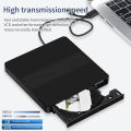 2in1 Type C＆USB 3.0 Slim External DVD VCD CD Writer Slim Optical Drive Burner Reader Player Tray Type Portable For PC Laptop. 
