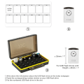 JJC 24 Slot Mini USB Flash Drive Case Mini U Disk Sotrage Holder Waterproof Box EVA Sponge Come with Label Sticker. 