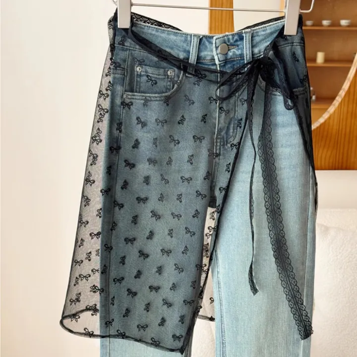 The%20Lace%20Dress%20with%20a%20Curtain%20Cover%20Creates%20a%20Layered%20Look%20When%20Paired%20with%20an%20Apron,%20a%20Half%20Skirt,%20and%20a%20Sheer%20Floral%20Pattern%20-%20Image%202