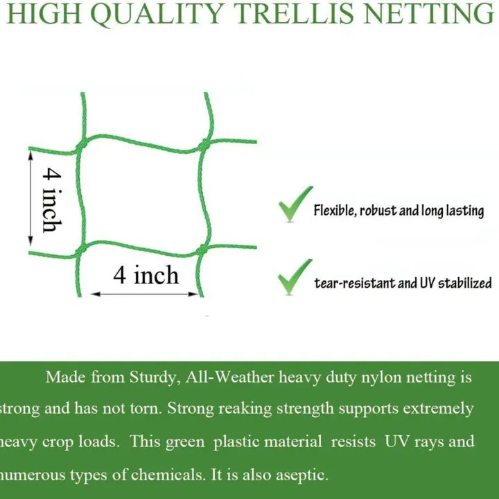 Trellis%20Netting%20for%20Climbing%20Plants%20Heavy%20Duty%20Garden%20Trellis%20Netting%20for%20Vine%20Fruits%20&%20Vegetables%20Climbing%20Vining%20Plants%20-%20Image%203