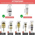 AC Valve Core Removal Tool, R134a R1234yf R22 Valve Core Remover Installer Tool Kit for Automotive Air Conditioning Systems. 