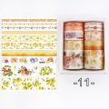 10 Rolls/box 11 Models Washi Tape Cute Illustration Style Decorative Handbook DIY Material Stationery. 