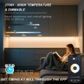 Tuya WiFi 24V CCT COB LED Strip Light 2700K-6500K Dimmable Flexible Color Changing LED Tape Linear Smart Human Presence Detector. 
