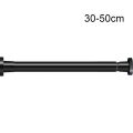 Metal Telescopic Door Curtain Rod Adjustable Length No Drilling Shower Curtain Pole Multi-functional Spring Curtain Rod. 