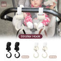 Multipurpose Stroller Hook with 360° Swivel, Heavy-Duty Clip for Bags on Most Carriers & Carts. 