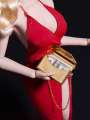 1 Piece of Openable Dollhouse Miniature Metal Handbag 1/12 1/6 Mini Simulation Shoulder Bag BJD Doll Decoration Accessories. 