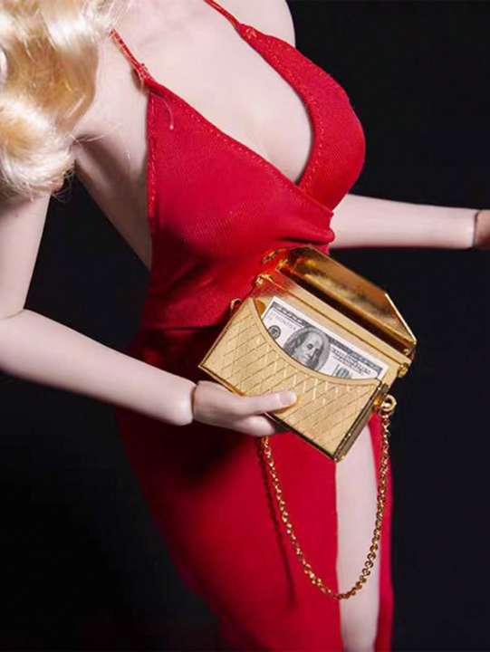 1%20Piece%20of%20Openable%20Dollhouse%20Miniature%20Metal%20Handbag%201/12%201/6%20Mini%20Simulation%20Shoulder%20Bag%20BJD%20Doll%20Decoration%20Accessories%20-%20Image%204
