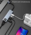 USB C Hub, 5-in-1 USB C to 4K HDMI,USB C Multiport Adapter with Ethernet Port, 100W Power Delivery PD Type C Charging Port, USB 3.0& 2.0 Ports Adapter.
