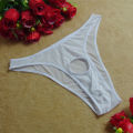 Sexy Lingerie Men Mesh Underwear Briefs Open Front Penis Pouch Hole Hollow Out Transparent Panties Underpants. 