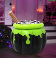 Halloween Inflatable Ice Bucket Witch Cauldron Drink Cooler Multi-Functional Candy Container Pool Party Birthday Decor. 