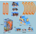 2023 New Children's Electric Cute Small Train Stall Toy Children's Puzzle Assembled Track Toy Car Set Toy For Children Gift. 