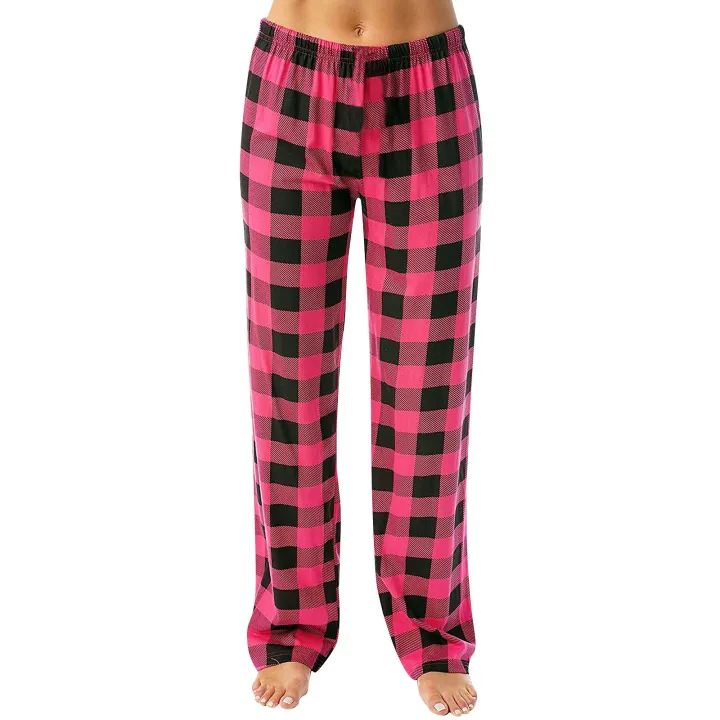 Women%20Pants%20Plaid%20Cotton%20Loose%20Ladies%20Pajama%20Pants%20Pyjama%20Trousers%20Men%20Sleep%20Bottoms%20Lounge%20Wear%20Sleep%20Lounge%20Pants%20Bottoms%20-%20Image%204