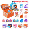 Carrying Case for Yoto Player (3rd Gen.) Travel Storage Bag with Shoulder Strap Travel Case Organizer Bag for Audio Player.
