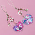 Game Need Girl Overdose KAngel Amechan Beaded Phone Chain Acrylic Heart Keychains Backpack Keyrings Cosplay Props Xmas . 