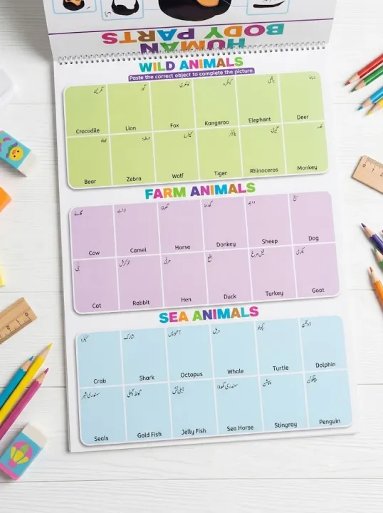 All-in-One Kids Early Learning Chart & Activity Flip Book (English ...