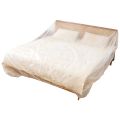 3Pcs Transparent Disposable Bed Dust Cover Waterproof Elastic Edges Sofa Protective Film Easy Application Full Wrap.