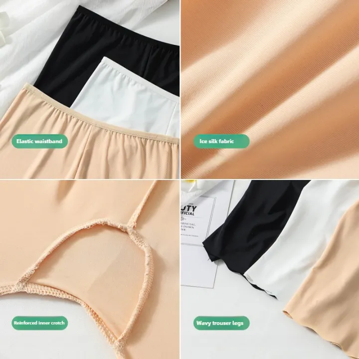 1/3PCS%20Women's%20Traceless%20Ice%20Silk%20Anti-Light%20Safety%20Pants%20Summer%20Thin%20Unrolled%20Breathable%20Shorts%20Boxers%20-%20Image%205