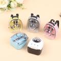 For 15/17cm Labubu Doll Backpack Dollhouse Pet Cat Bag Model Dolls House Scene Decoration Ornament Pretend Play Toys.