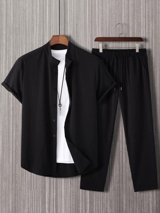 Summer%20Breeze%20Collection:%20Men's%20Stylish%20Breathable%20Half-Sleeve%20Shirt%20&%20Trouser%20%E2%80%93%20Lightweight%20Comfort%20for%20Hot%20Days!%20-%20Image%204