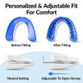 Anti-Snoring Mouthpiece Anti-Snoring Device Night Time Teeth Mouthguard Adjustable Sleeping Mouth Guard for Bruxism Stop Snoring. 
