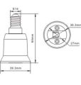 E14 to E27 Base Screw Light Lamp Bulb Holder Adapter Socket Converter. 