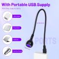 Mini UV LED Nail Lamp, Nail Polish Curing Lamp Mini UV Nail Lamp, UV Nail Polish Dryer Nail Art Tools. 
