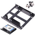 Desktop 2.5 To 3.5 Hard Drive Dual Desktop SSD Mounting Bracket Internal Adapter. 