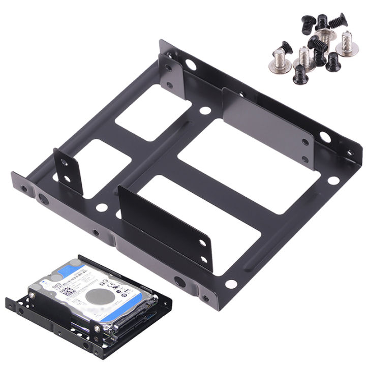 Desktop 2.5 To 3.5 Hard Drive Dual Desktop SSD Mounting Bracket Internal Adapter
