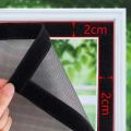 Mosquito Nets for Window, Anti-Mosquito Window Screens, Mesh Anti Insect Air Tulle Invisible Black Fiberglass Mosquitoes and Fli.